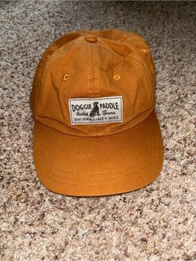 Open Road Brands Doggie Paddle Orange Cotton Baseball Cap